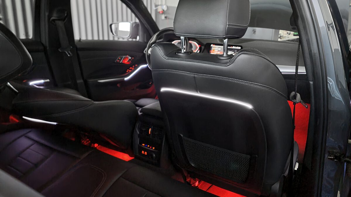 bmw_3er_g20_g21_m3_ambientebeleuchtung_nachrüsten_mgu_id7_3 Nachrüstung der mehrfarbigen Ambientebeleuchtung im BMW 3er G20 G21