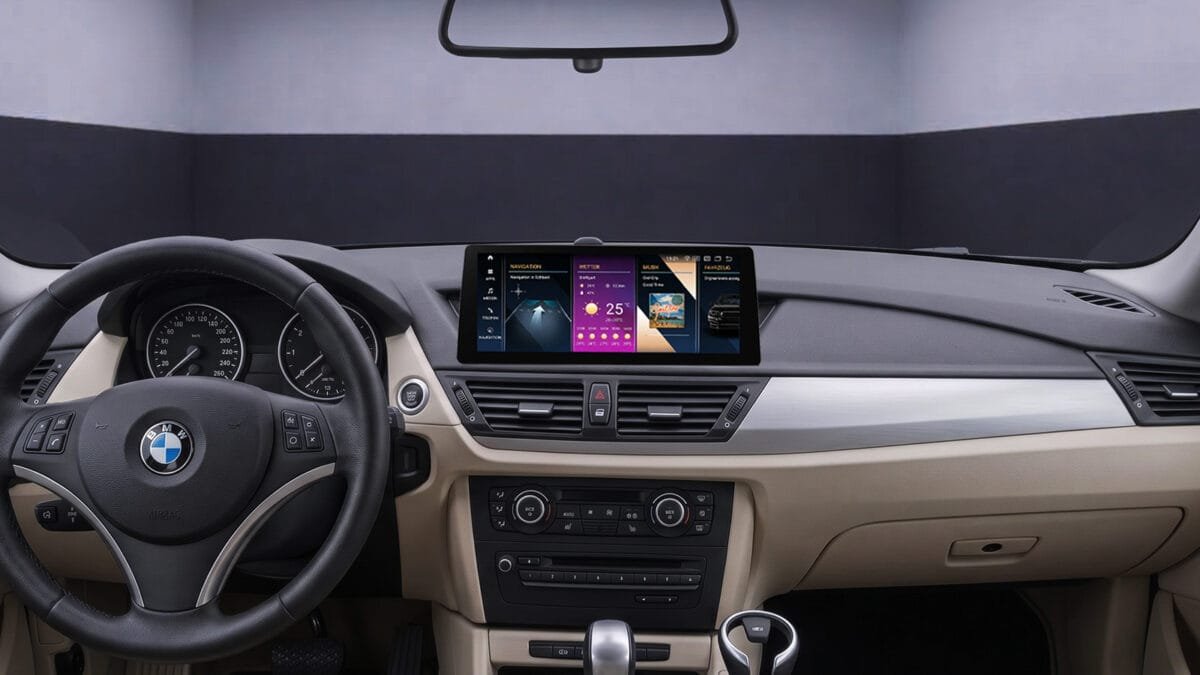 Android-Navigation V2 (Black-Frame & CarPlay) Touch für BMW X1 E84 – Ansicht 2