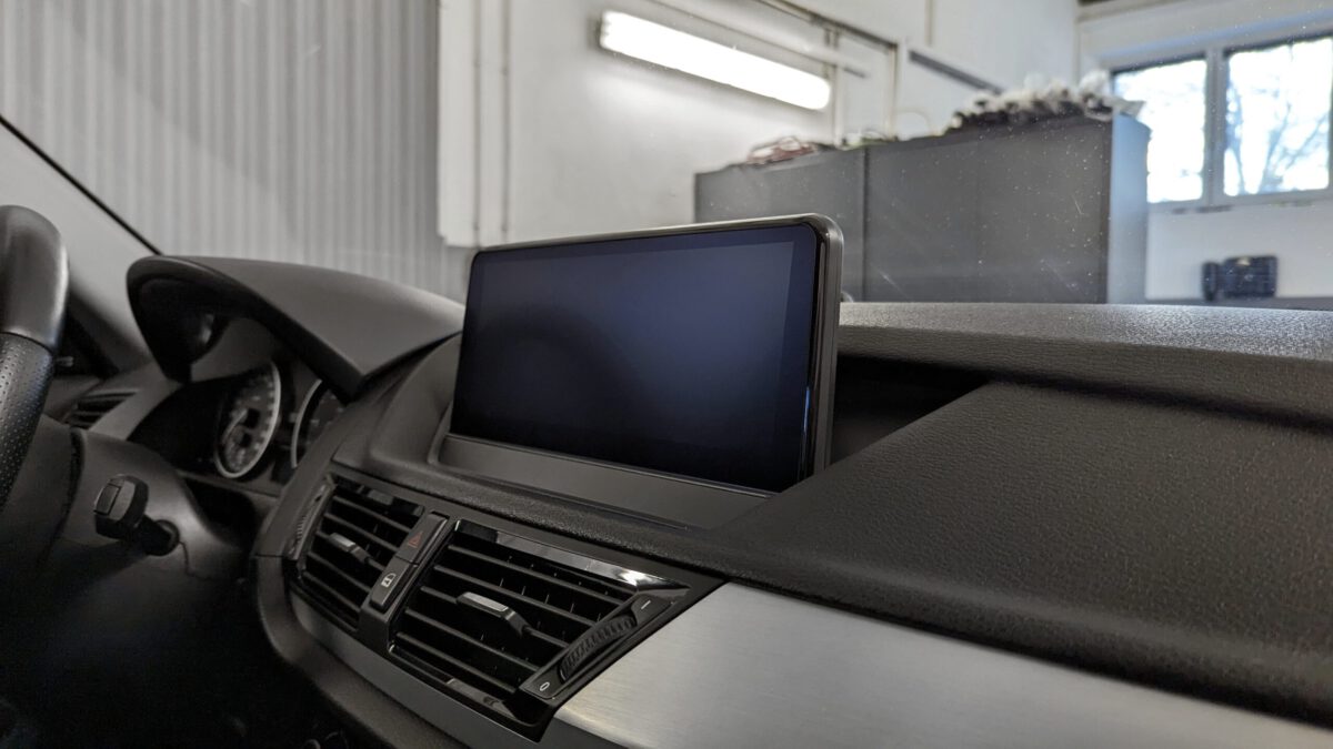 Android-Navigation V2 (Black-Frame & CarPlay) Touch für BMW X5 E70 – Bild 4