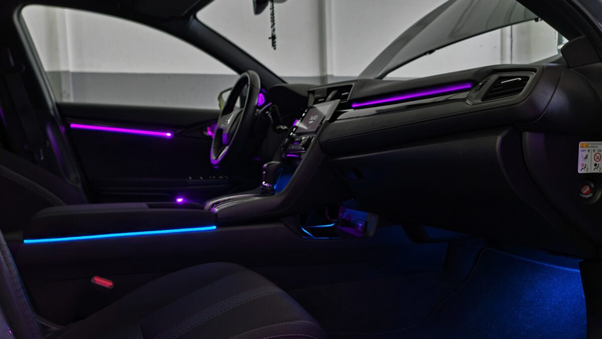 Ambientebeleuchtung nachrüsten im Honda Civic LED