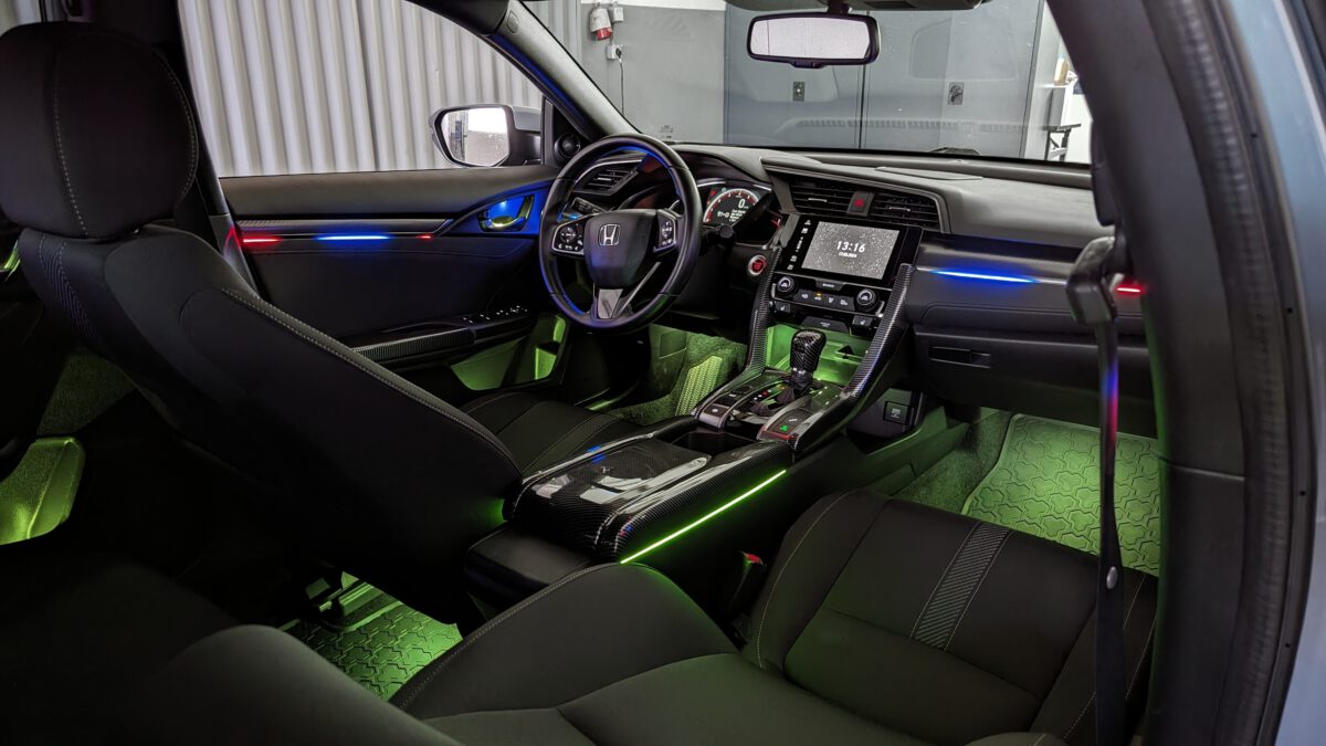 Ambientebeleuchtung für Honda Civic inkl. Einbau (Nachrüstung) – Bild 3