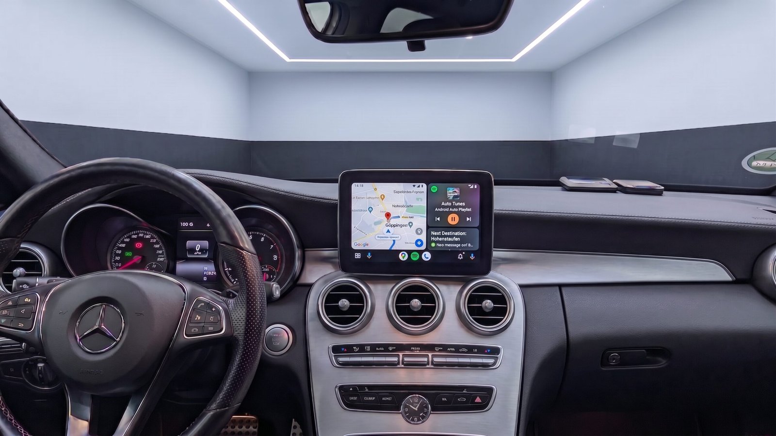 Apple-CarPlay & Android-Auto für Mercedes C-Klasse W205 (Nachrüstung) – Ansicht 2