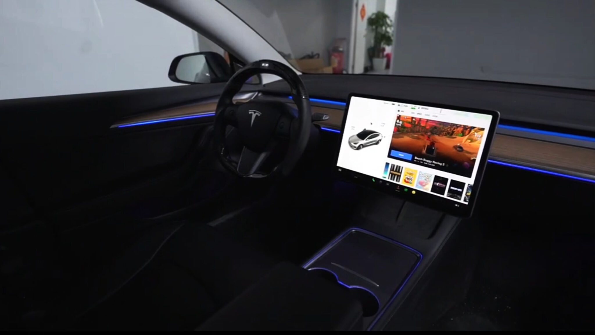 Ambientebeleuchtung für Tesla Model 3 inkl. Einbau CarHex