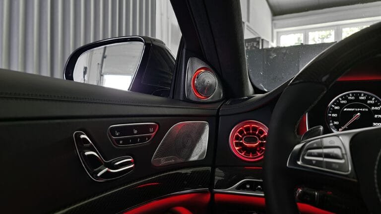 3D Hochtöner-Beleuchtung für Mercedes S-Klasse W222 inkl. Einbau (Nachrüstung)