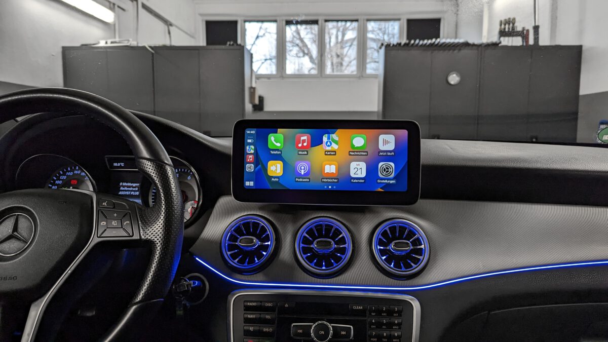 Android-Navigation (+ Apple-CarPlay) Touch für Mercedes GLA X156 (inkl. Einbau) – Bild 4