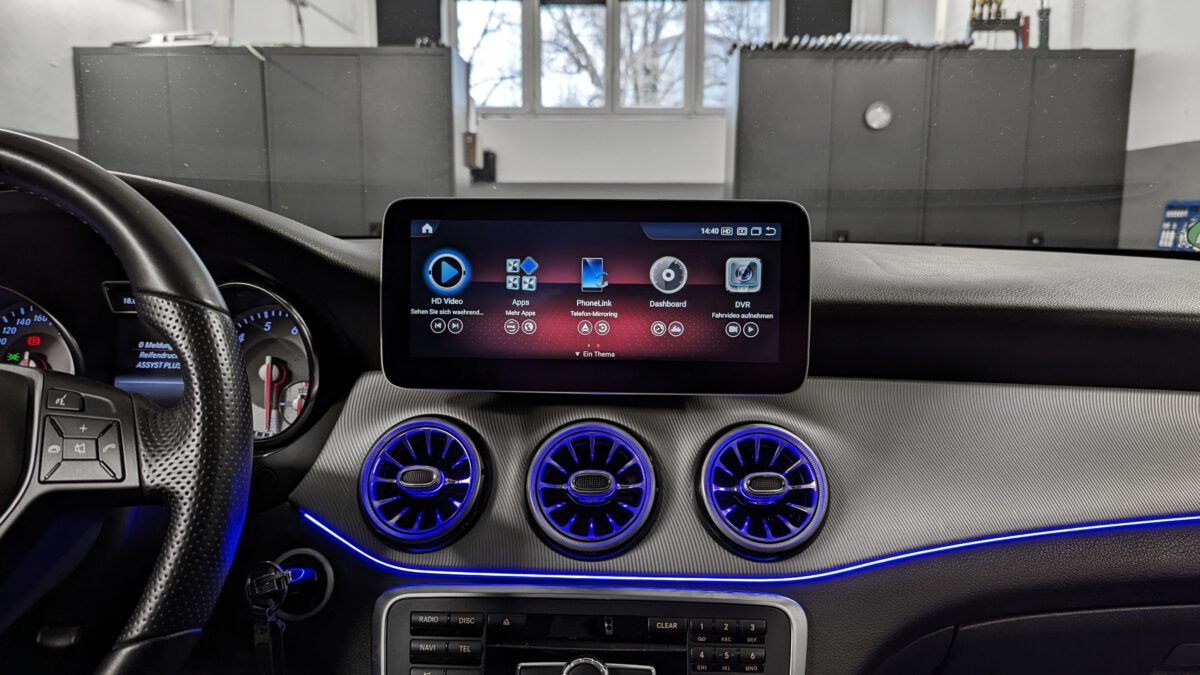 Android-Navigation (+ Apple-CarPlay) Touch für Mercedes CLA C117 (inkl. Einbau) – Bild 5
