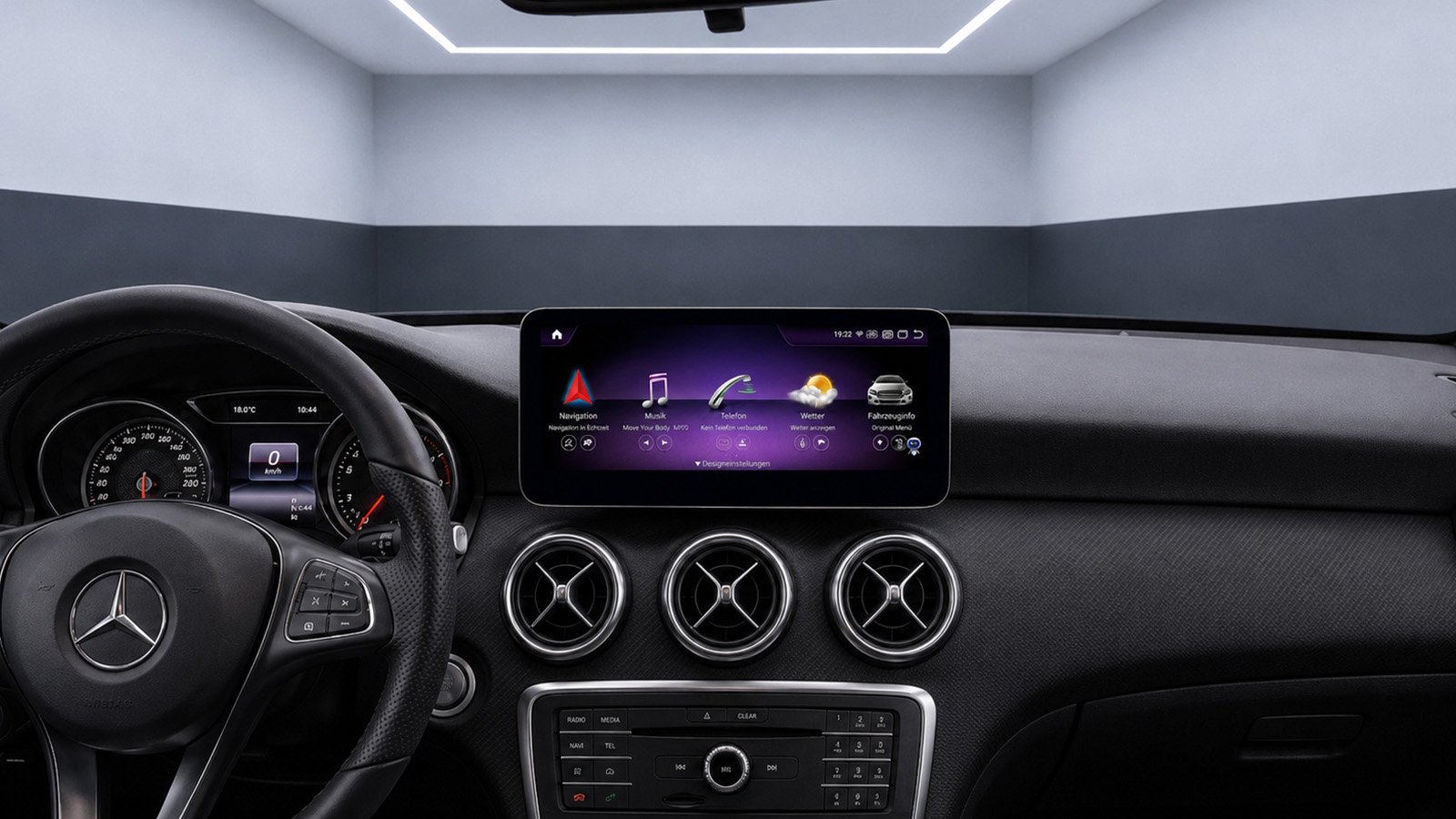 Android-Navigation (+ Apple-CarPlay) Touch für Mercedes CLA C117 X117 (inkl. Einbau)