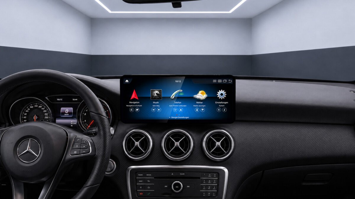 Android-Navigation (+ Apple-CarPlay) Touch für Mercedes CLA C117 X117 (inkl. Einbau) – Ansicht 2