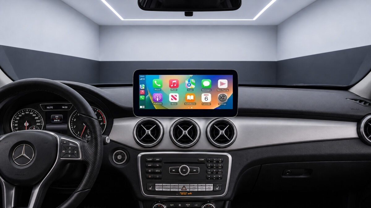 Apple CarPlay auf dem Display im Mercedes GLA X156