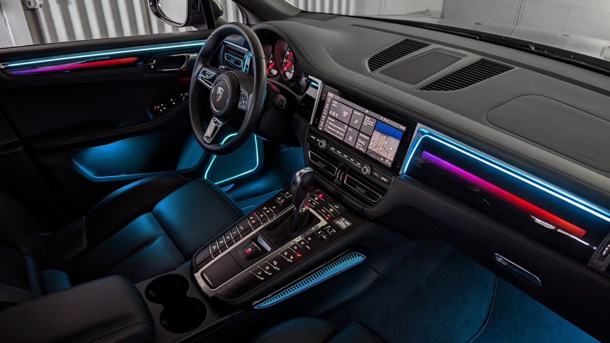 Ambientebeleuchtung für Porsche Cayenne 9YA (2018 - 2022) inkl. Einbau (Nachrüstung) – Bild 3