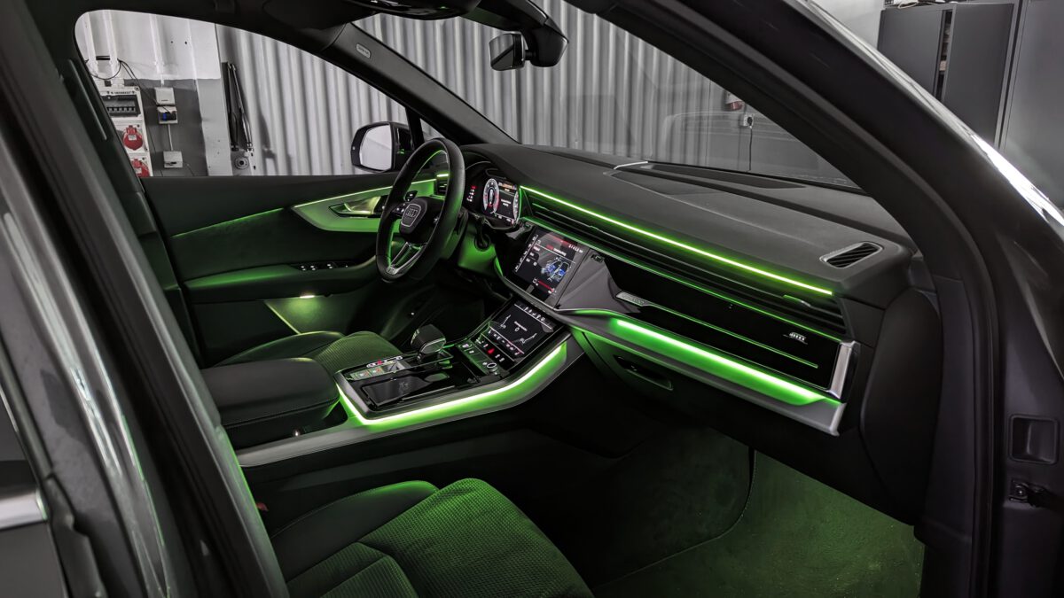 Ambientebeleuchtung für Audi Q7 4M inkl. Einbau (Nachrüstung) – Bild 4