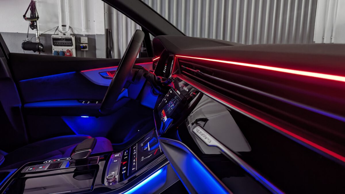 Ambientebeleuchtung für Audi Q7 4M inkl. Einbau (Nachrüstung) – Bild 2