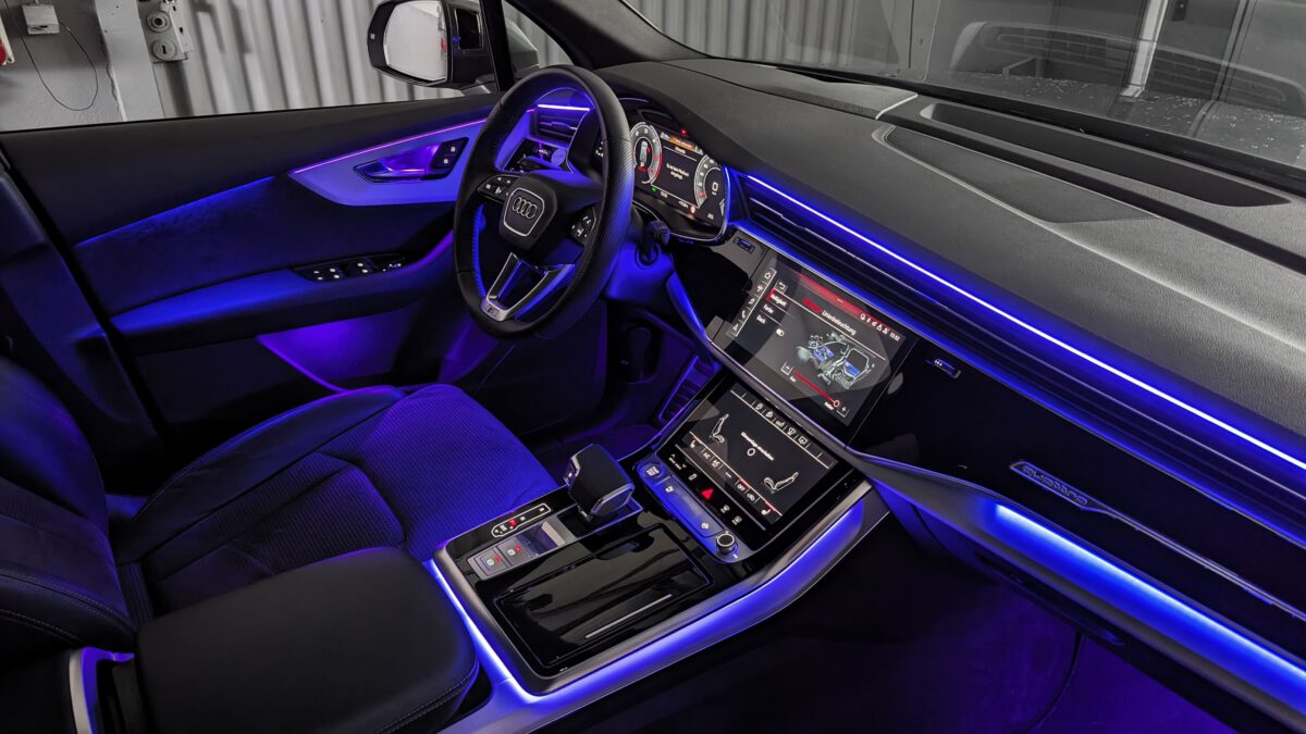 Ambientebeleuchtung für Audi Q7 4M inkl. Einbau (Nachrüstung) – Bild 5