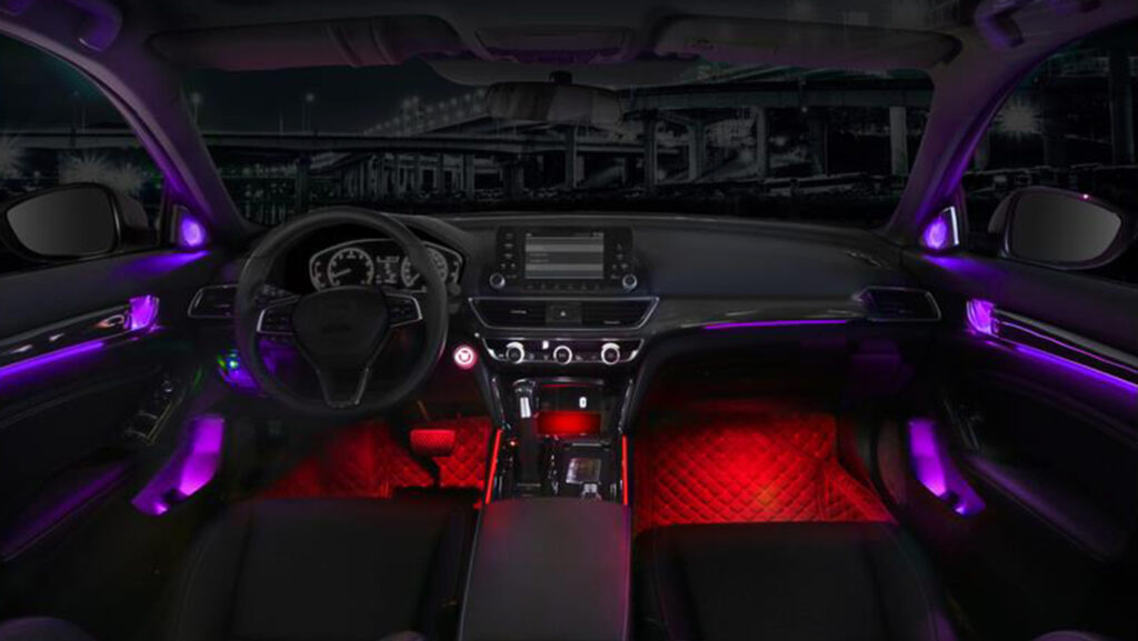 Honda Accord RGB LED Ambientebeleuchtung im Innenraum nachrüsten