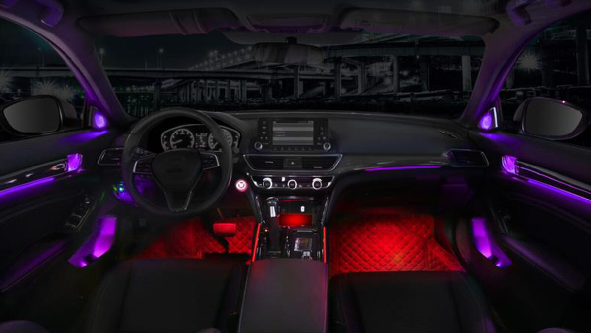 Honda Accord RGB LED Ambientebeleuchtung im Innenraum nachrüsten