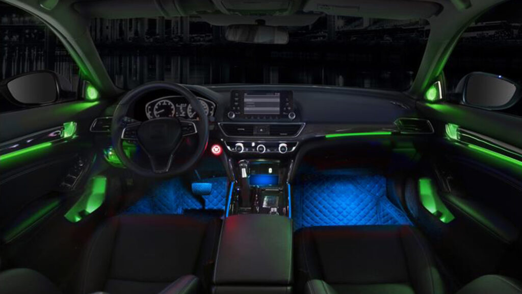 Honda Accord RGB LED Ambientebeleuchtung im Innenraum nachrüsten