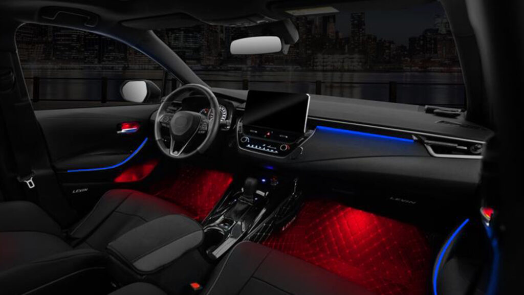 Nachrüstung der Ambientebeleuchtung im Toyota Corolla