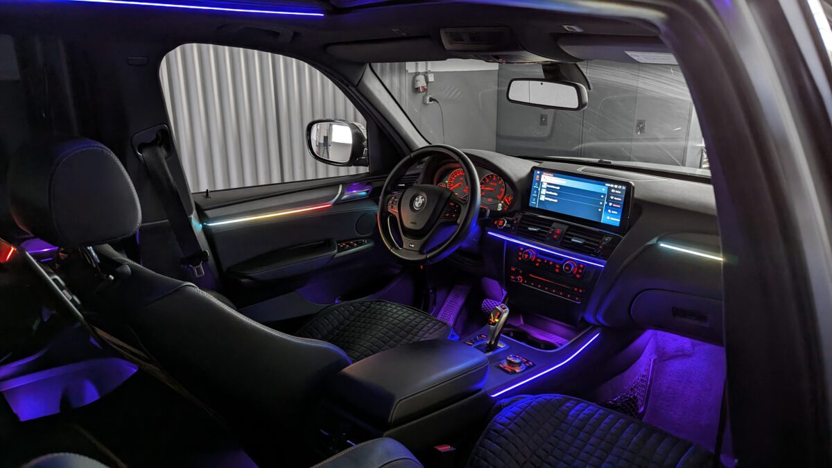 BMW X3 X4 F25 F26 Ambientebeleuchtung nachrüsten