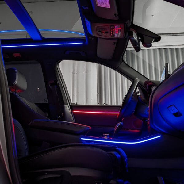 Nachrüstung der mehrfarbigen LED Ambientebeleuchtung im BMW X3 X4 F25 F26