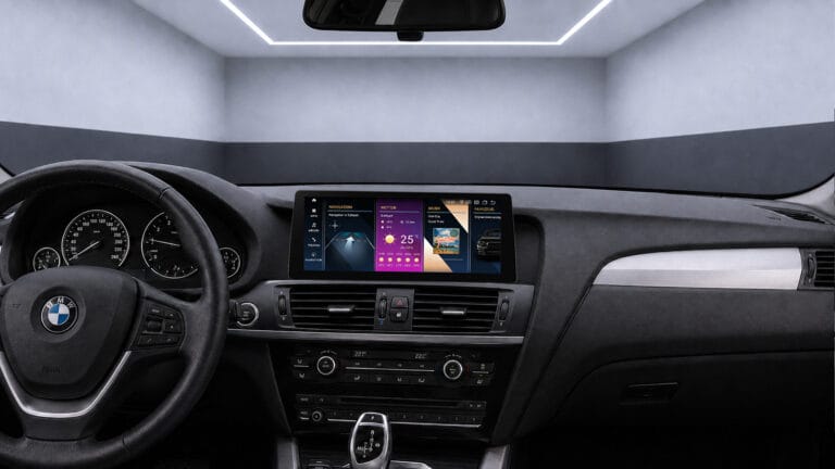 Android-Navigation V2 (Black-Frame & CarPlay) Touch für BMW X3 F25