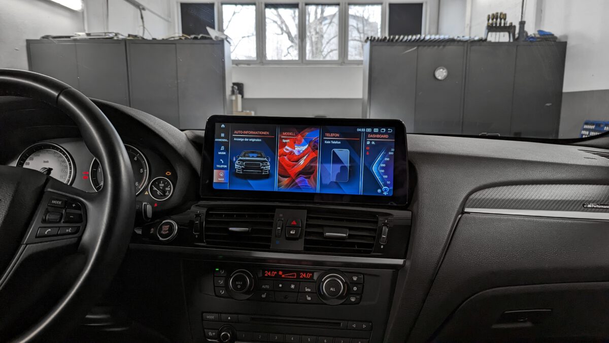 Nachrüstung des Android Multimedia Touch-Display mit Apple-Carplay im BMW X3 F25 X4 F26