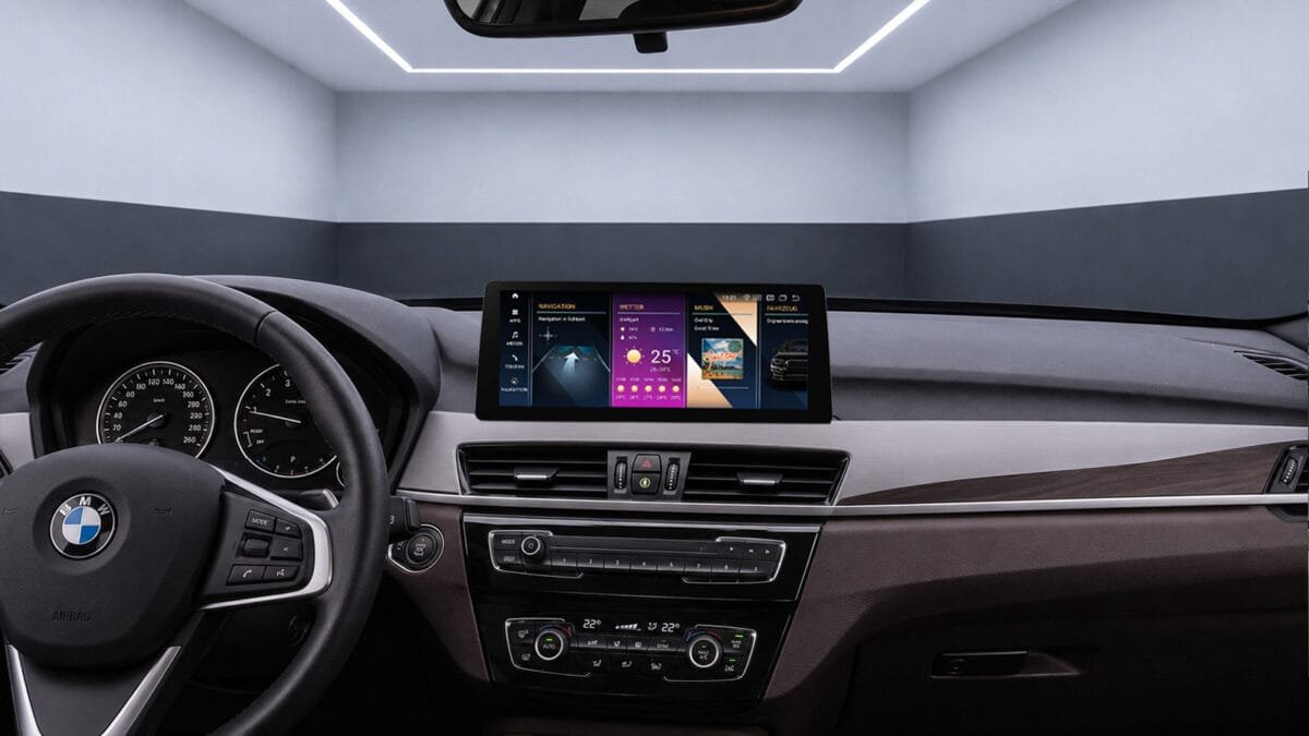 Android-Navigation V2 (Black-Frame & CarPlay) Touch für BMW X1 F48 – Ansicht 2