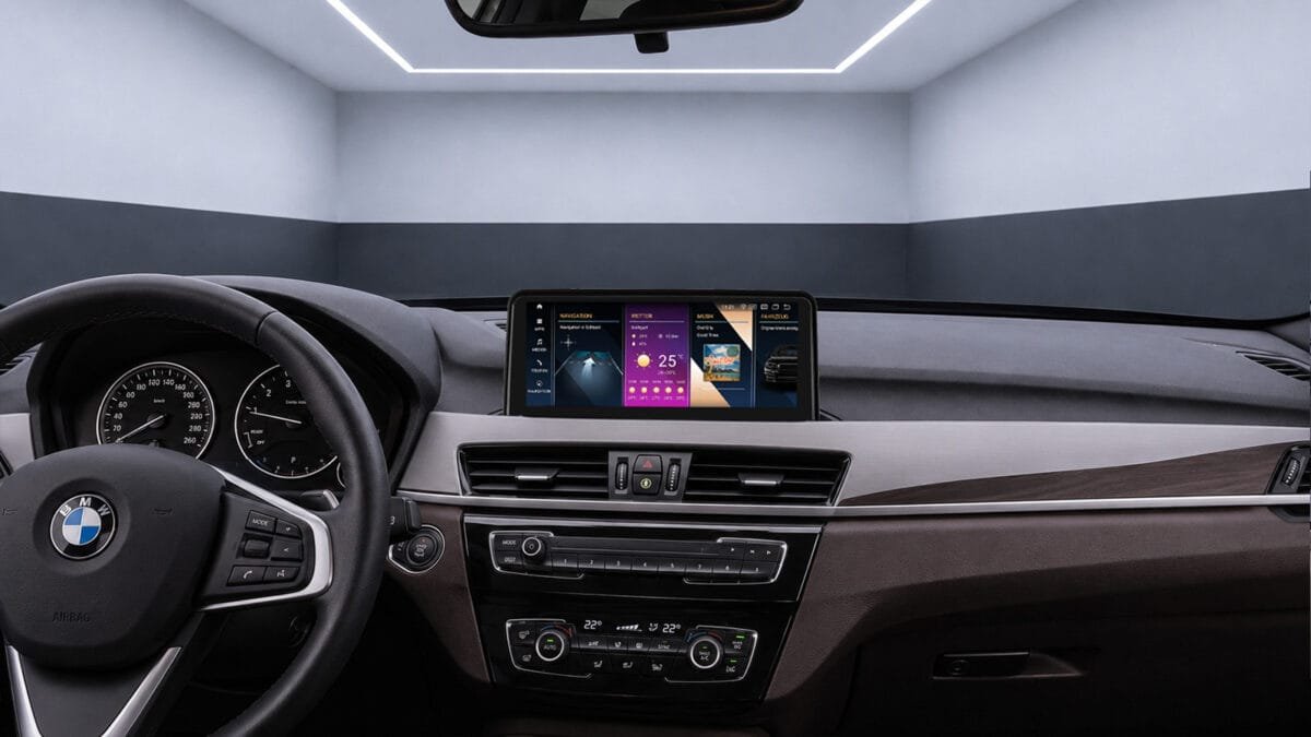 Android-Navigation V2 (Black-Frame & CarPlay) Touch für BMW X2 F39 – Ansicht 2