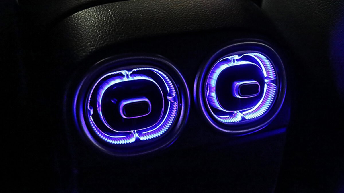 Luftdüsen-Set DIY „HEX-LED V2“ mit Beleuchtung für Mercedes C-Klasse W206 S206 – Ansicht 3