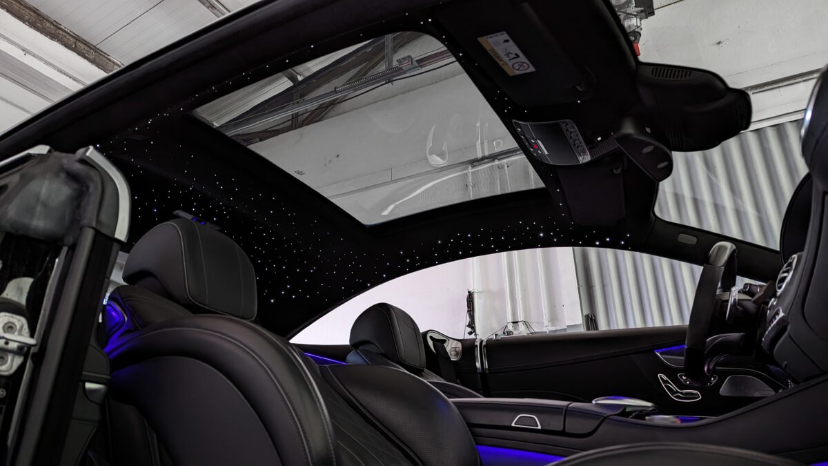 mercedes_e-klasse_w212_s212_coupe_c207_sternenhimmel_led_nachrüsten_innenbeleuchtung_1 Sternenhimmel LED für Mercedes S-Klasse Coupe C217 inkl. Einbau (Nachrüstung) – Bild 1