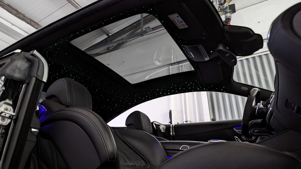 mercedes_e-klasse_w212_s212_coupe_c207_sternenhimmel_led_nachrüsten_innenbeleuchtung_2 Sternenhimmel LED für Mercedes S-Klasse Coupe C217 inkl. Einbau (Nachrüstung) – Bild 3
