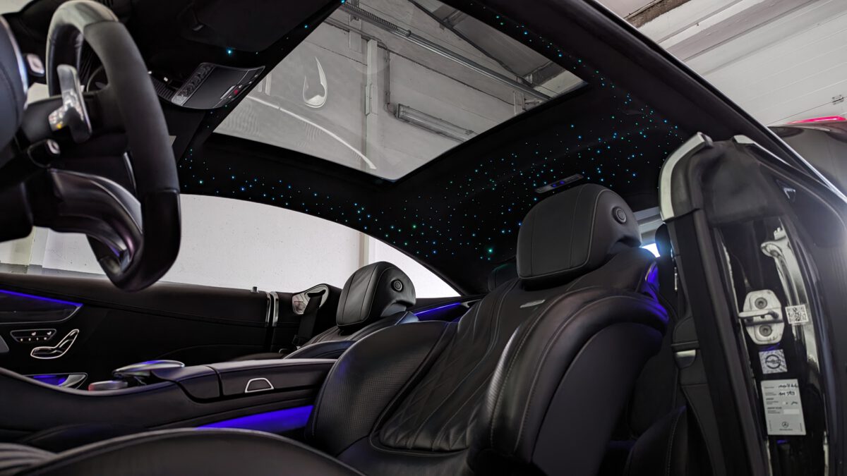 mercedes_e-klasse_w212_s212_coupe_c207_sternenhimmel_led_nachrüsten_innenbeleuchtung_4 Sternenhimmel LED für Mercedes S-Klasse Coupe C217 inkl. Einbau (Nachrüstung) – Bild 4