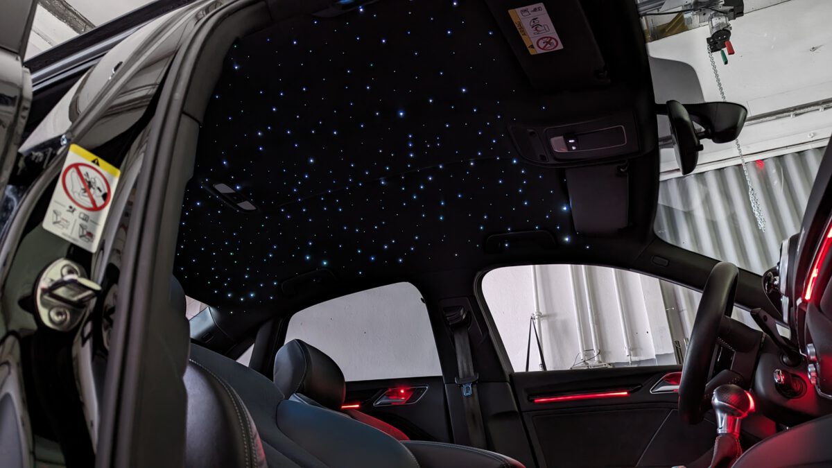 audi_hyundai_kia_volvo_rangerover_sternenhimmel_led_rgb_funkel_nachrüsten_1 Sternenhimmel LED für Audi A7 C8/4K inkl. Einbau (Nachrüstung) – Bild 6