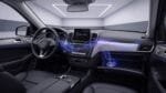 Mercedes GLE W166 Innenraum mit blauer Ambientebeleuchtung
