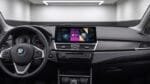 Android-Navi V2 App-Menü im BMW 2er GT F45 F46 Cockpit