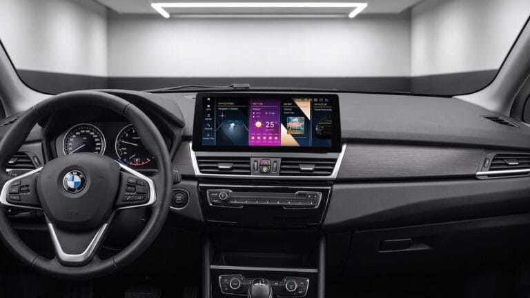 Android-Navigation V2 (Black-Frame & CarPlay) Touch für BMW 2er GT F45 F46