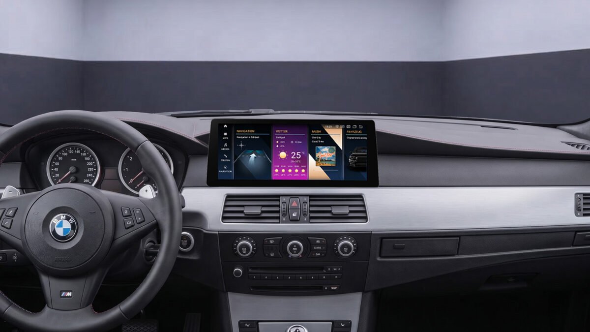 Android-Navigation V2 (+CarPlay) Touch für BMW 5er E60 E61 – Ansicht 2