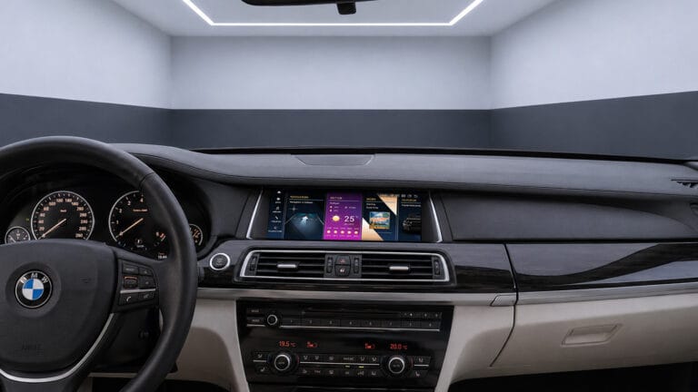 Android-Navigation V2 (Black-Frame & CarPlay) Touch für BMW 7er F01 F02