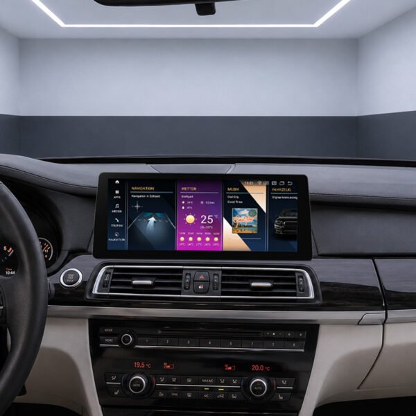 Android-Navigation V2 (Black-Frame & CarPlay) Touch für BMW 7er F01 F02 – Ansicht 2