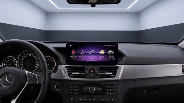 Android-Navigation (+ Apple-CarPlay) Touch für Mercedes E-Klasse W212 S212 (inkl. Einbau)