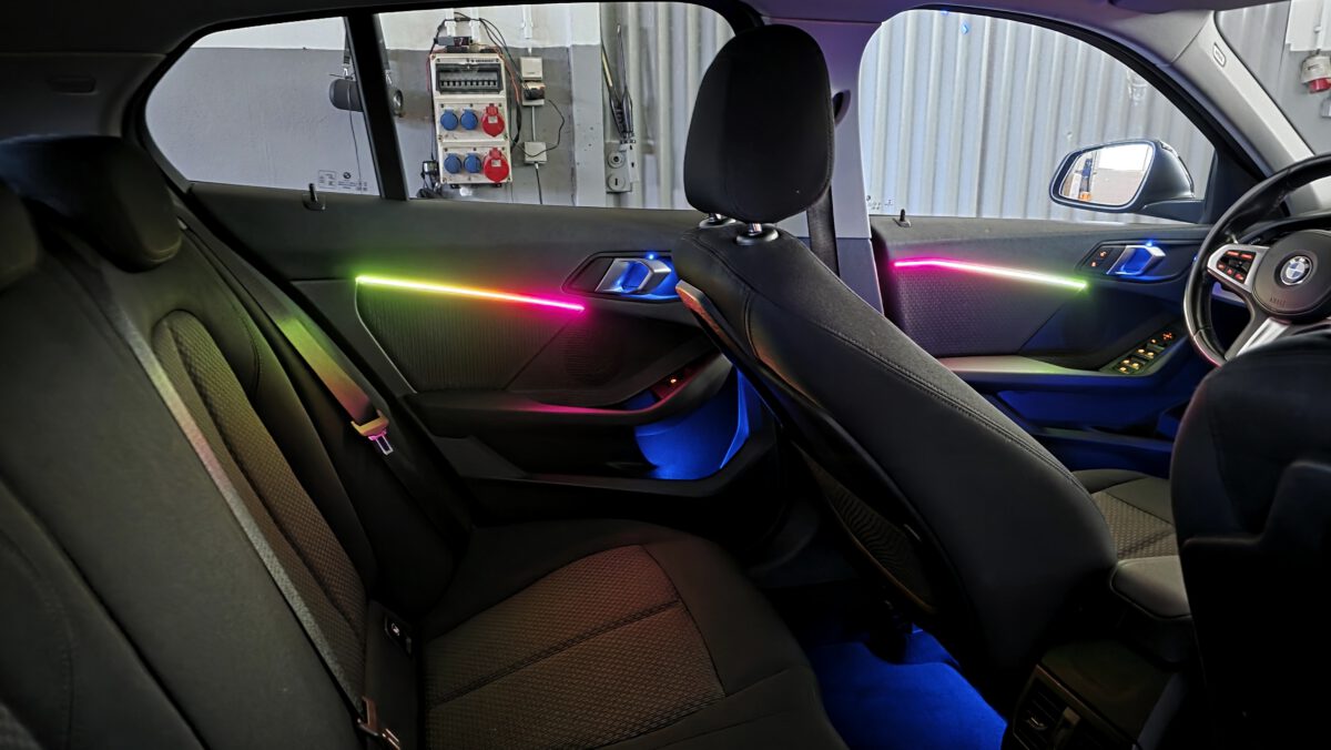 Ambientebeleuchtung für BMW 1er F40 inkl. Einbau (Nachrüstung) – Bild 3