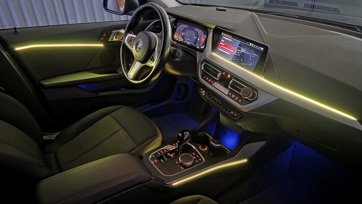 Ambientebeleuchtung für BMW 1er F40 inkl. Einbau (Nachrüstung) – Bild 5