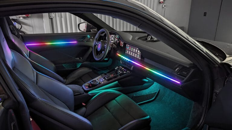 Ambientebeleuchtung für Porsche 911 (992) 2020 - 2025 inkl. Einbau (Nachrüstung)
