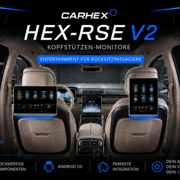 Kopfstützen-Monitor „HEX-RSE V2“ (Android) für BMW 1er F20 F21