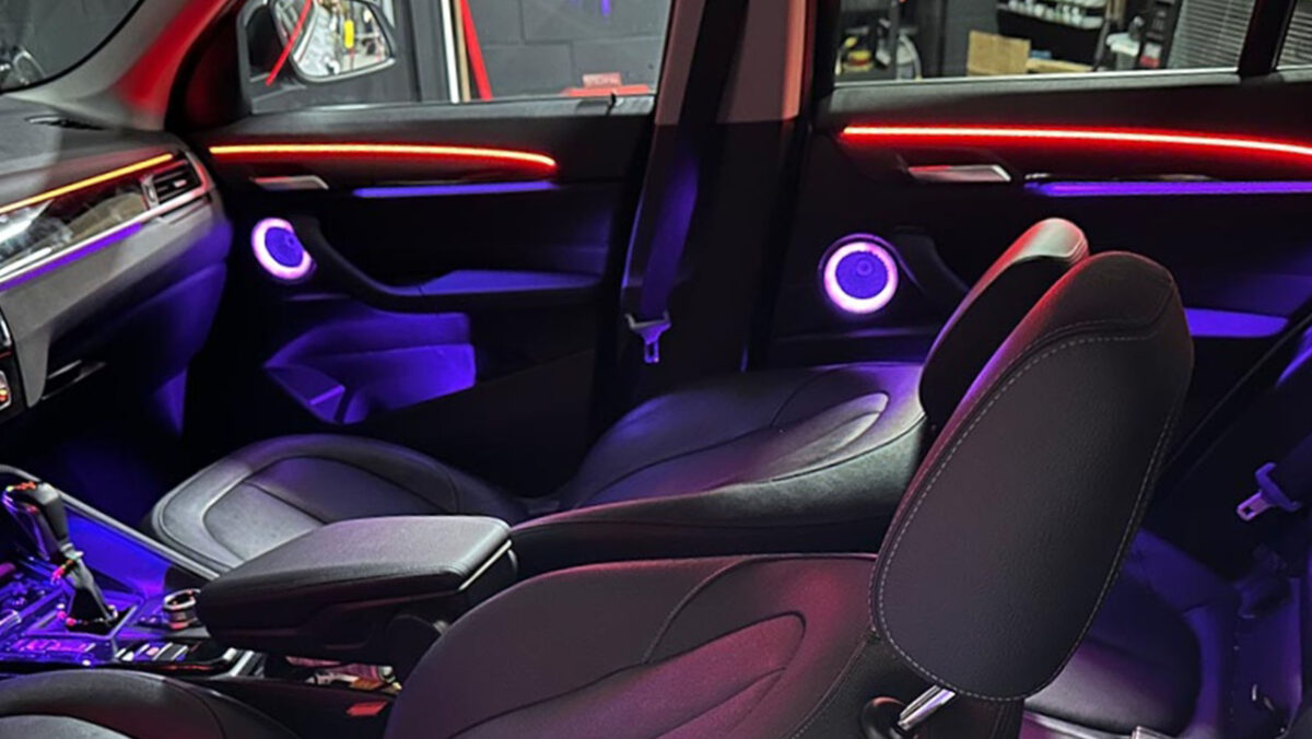 Ambientebeleuchtung für BMW X2 F39 inkl. Einbau (Nachrüstung) – Bild 2