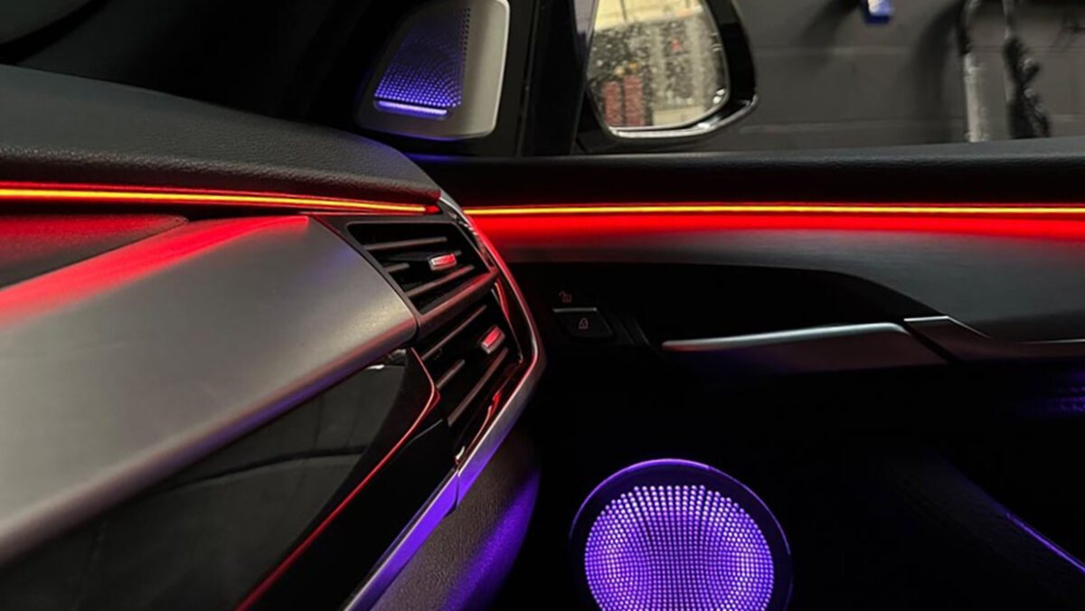 Ambientebeleuchtung für BMW X6 F16 inkl. Einbau (Nachrüstung) – Bild 3