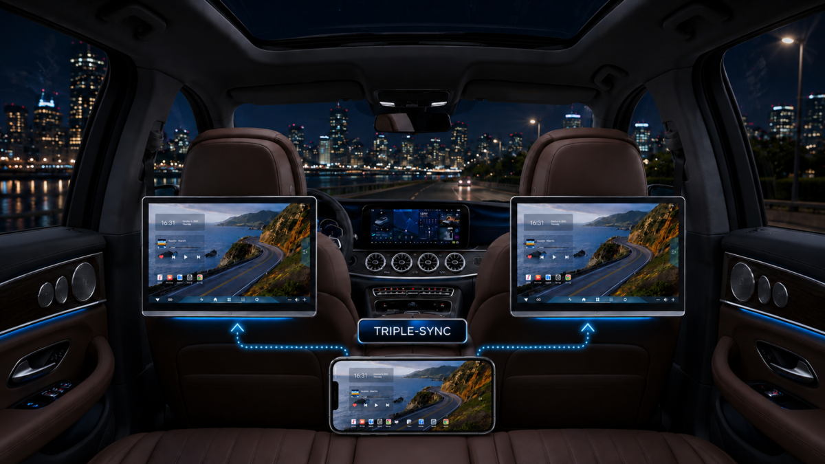 Kopfstützen-Monitor „HEX-RSE V2“ (Android) für BMW 1er F20 F21 – Ansicht 5