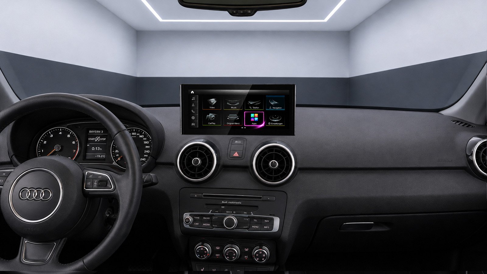 Android-Navigation (+ Apple-CarPlay) Touch für Audi A1 S1 8X (inkl. Einbau)