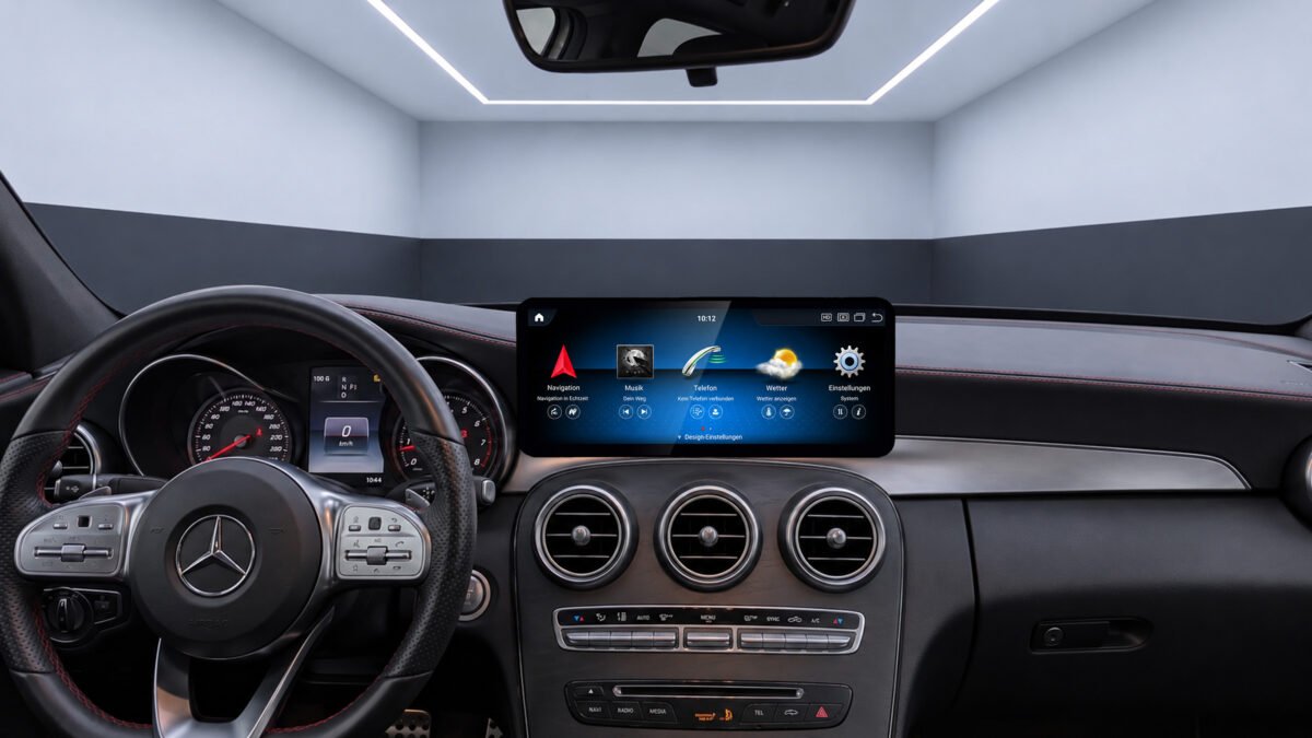 Android-Navigation (+ Apple-CarPlay) Touch für Mercedes C-Klasse W205 (inkl. Einbau) – Ansicht 2