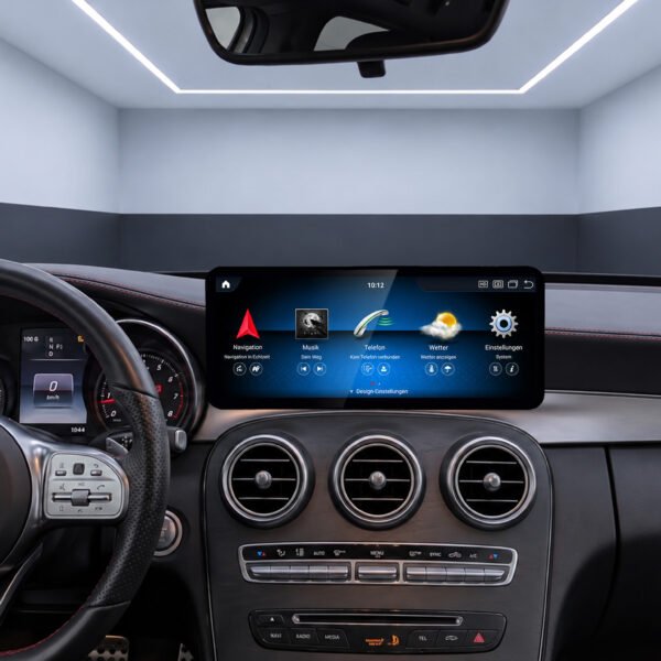 Android-Navigation (+ Apple-CarPlay) Touch für Mercedes C-Klasse W205 (inkl. Einbau) – Ansicht 2