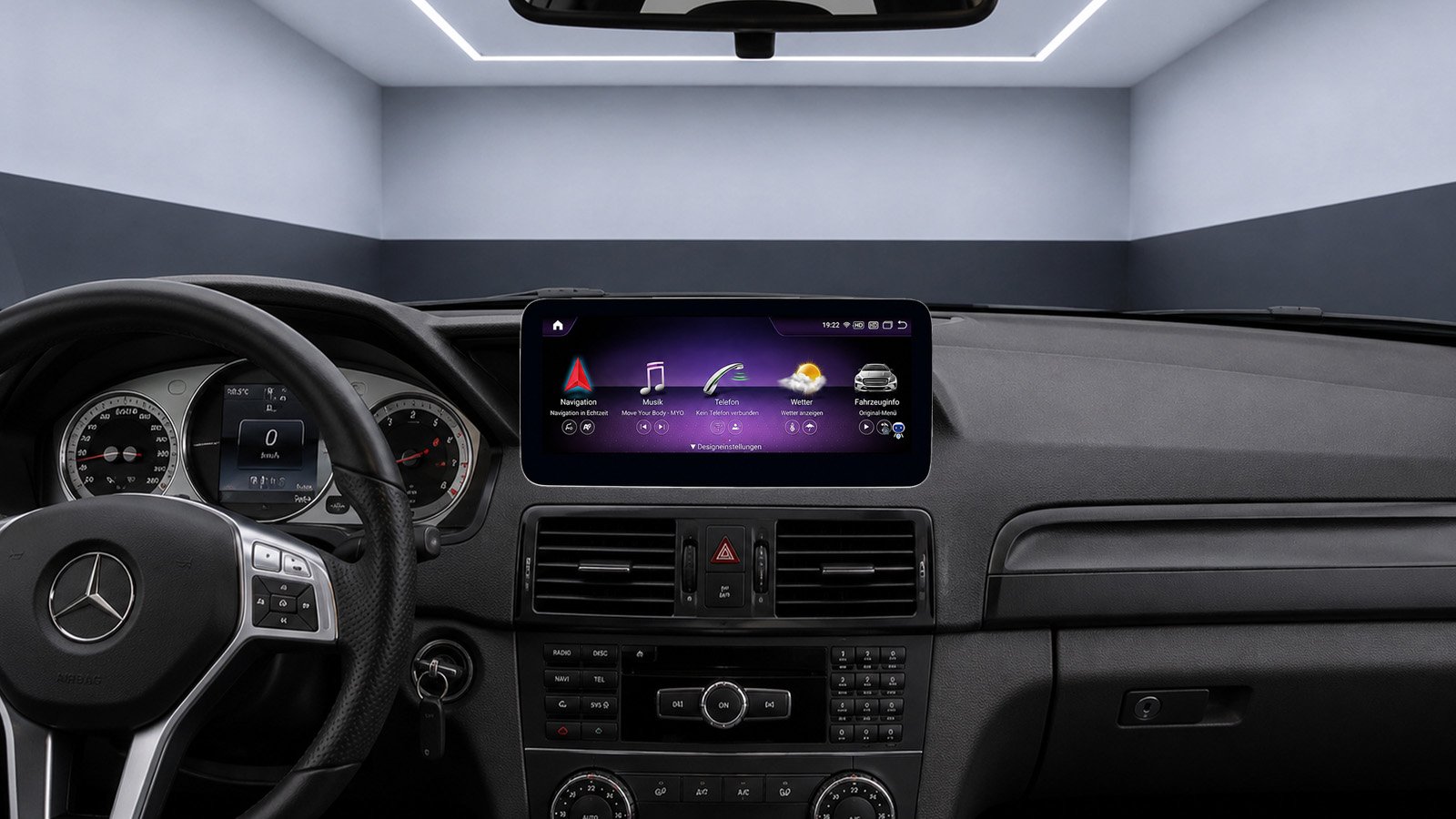 Android-Navigation (+ Apple-CarPlay) Touch für Mercedes GLK X204 (inkl. Einbau)